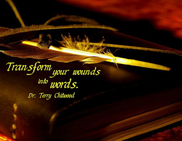 “Transform Your Wounds into Words” Word-Art Freebie